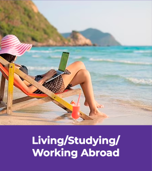 Praia, escrito Living/Studying/Working Abroad